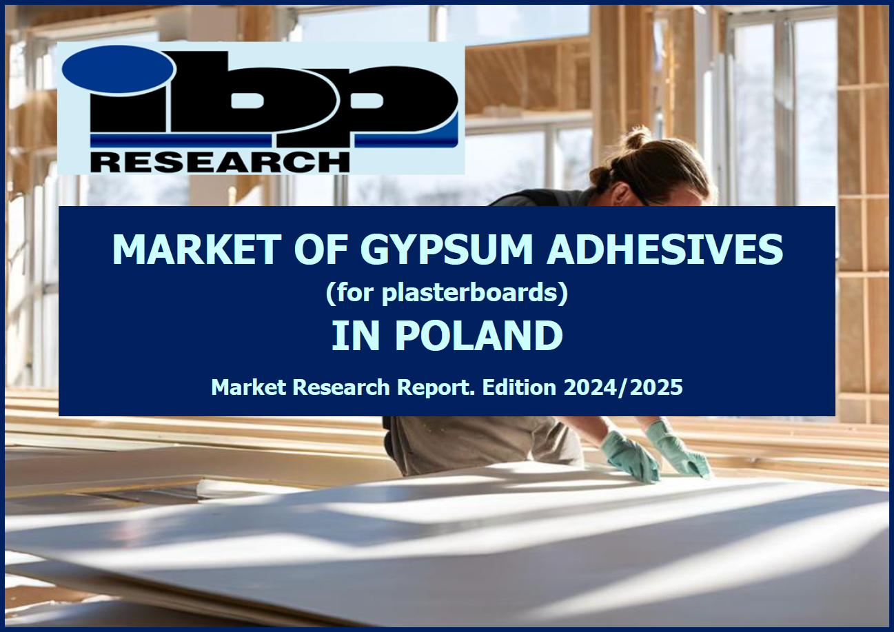 15 Market of gypsum adhesives for plasterboards