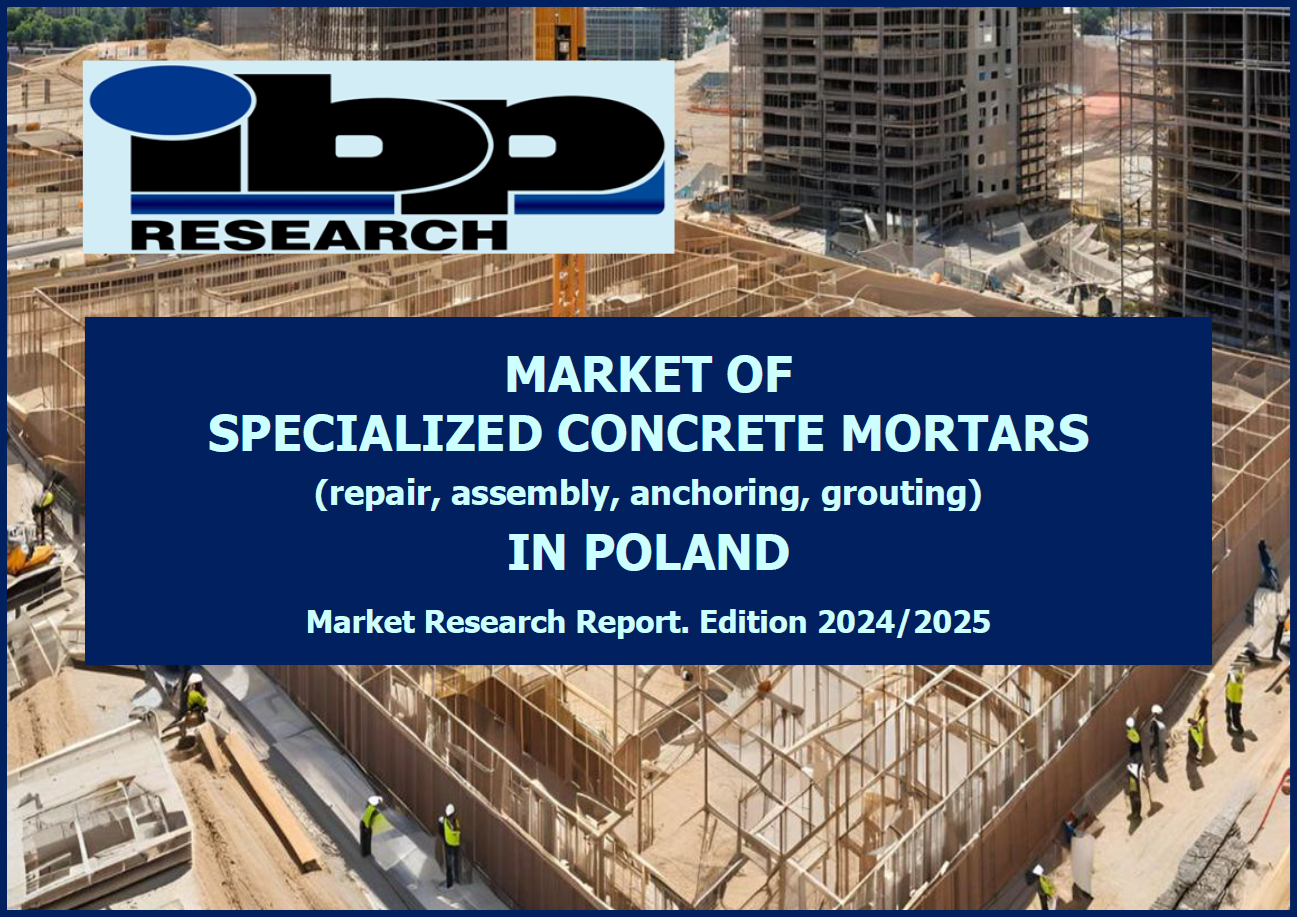 23 Market of specialized concrete mortars